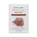 Olivia Care Pink Clay Bar Soap 100% Natural, Vegan & Organic - For Face & Body -Detoxify, Exfoliate, Hydrate, Moisturize & Deep Clean - Leave Skin Soft & Silky - Sustainable Palm Oil - 8 Oz