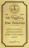 Sandalwood Bath Soap 200G Soap Bar By Taylor Of Old Bond Street
