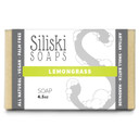 Siliski Soaps Simple Skincare, Hard, Gentle, Bath Soap, All Natural, Vegan And Palm Free - Lemongrass, 4.5 Oz