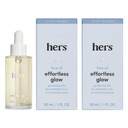 Hers Effortless Glow Face Oil - Anti Aging Facial Oil For Glowing Skin - Softens, Hydrates, Smoothes Wrinkles - Contains Jojoba Oil, Tea Tree Oil, Rosehip - 1 Fl Oz