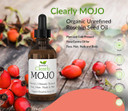 Isabellaã¢ÂS Clearly Mojo Organic Rosehip Seed Oil | 100% Pure Cold Pressed Hexane Free Oil For Hair, Face, Nails & Cuticles | Carrier Oil In Glass Container (60Ml Large)