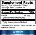Douglas Laboratories Dhea 25 Mg | Micronized Supplement To Support Immune Health, Brain, Bones, Metabolism And Lean Body Mass* | 120 Tablets