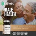 Les Labs Male Health  Enhance Hormone Production, Strength & Vitality, Drive & Endurance  Tongkat Ali, Ginseng, Maca & Boron  Non-Gmo Supplement  60 Capsules
