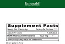 Emerald Labs Msm Powder 4,000 Mg - Plant Sourced Methylsulfonylmethane For Joint Discomfort, Stress Relief, And Healthy Immune Function - 16 Oz1 Pound (Pack Of 1)