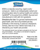 Kala Health Msmpure Tablets, 360 Count, 1000 Mg Per Tablet, Pure Msm Organic Sulfur Supplement, Made In Usa360 Count (Pack Of 1)