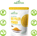Alovitox Fresh Bee Pollen Powder 16 Oz | 100% Pure, Fresh Natural Raw Bee Pollen | Bee Pollen Supplement Proteins | Vitamins B6, B12, C, A Pollen Bee | Bee Pollen, Gluten Free Polen