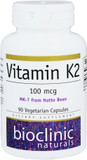 Bioclinic Naturals - Vitamin K2 100 Mcg. - 90 Vegetarian Capsules