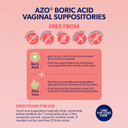 Azo Boric Acid Vaginal Suppositories, Helps Support Odor Control And Balance Vaginal Ph With Clinically Studied Boric Acid, Non-Gmo, 30 Count