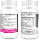 Nutrablast Boric Acid Vaginal Suppositories 600Mg (30 Count) W/Feminine Balance Complex (60 Capsules) | Vaginal Detox & Cleanse | Supports Healthy Intestinal Flora & Immune System