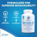 Nuethix Formulations Mood-Up - Stress Relief, Mood & Sleep Supplement - 5-Htp, Rhodiola Rosea + More - Natural Energy & Hormone Support - Non-Gmo - 180 Capsules