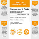 Pure Caralluma Fimbriata Extract Highly Concentrated 1200Mg - Natural Endurance Support, Best Vegan Supplement For Men & Women, Non-Gmo - 120 Capsules120 Count (Pack Of 1)