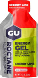 Gu Energy Roctane Ultra Endurance Energy Gel, 24-Count, Cherry Lime