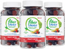 Fiber Choice Fruity Bites Daily Prebiotic Fiber Supplement Gummies, Mixed Berry, 90 Count (Pack of 3)