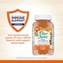Fiber Choice Immune Support Daily Prebiotic Fiber Supplement Gummies With Vitamin D, Orange, 80 Count Fiber Choice Immune Support Daily Prebiotic Fiber Supplement Gummies With Vitamin D, Orange, 80 Count