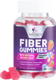 Fiber Gummies for Adults, Fiber 4g Gummy - Daily Prebiotic Supplement & Digestive Health Support, Supports Regularity & Natural Prebiotic Fiber Gummy, Plant Based Fiber, Strawberry Flavor - 60 Gummies