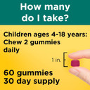 Nature Made Kids First Fiber Gummies, Fiber Supplement For Digestive Health Support, 60 Gummies, 30 Day Supply