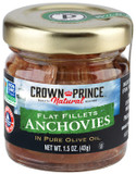 Crown Prince Natural Flat Fillets Of Anchovies In Pure Olive Oil, 1.5-Ounce Jars (Pack Of 18)1.5 Ounce (Pack Of 18)