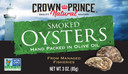 Crown Prince Natural Smoked Oysters In Pure Olive Oil, 3-Ounce Cans (Pack Of 18)3 Ounce (Pack Of 18)