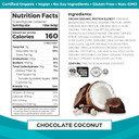 Orgain Organic Vegan Protein Bars, Chocolate Coconut - 10G Plant Based Protein, Gluten Free Snack Bar, Low Sugar, Dairy Free, Soy Free, Lactose Free, Non Gmo, 1.41 Oz (12 Count)
