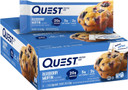 Quest Nutrition Blueberry Muffin Protein Bars, High Protein, Low Carb, Gluten Free, Keto Friendly, 12 Count