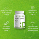 Alpha Lipoic Acid 1,000Mg, 180 Veggie Capsules  50/50 R-Ala & S-Ala For Max Bioavailability  Antioxidant Supplement  Energy & Nervous System Support  Non-Gmo