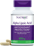 Natrol, Alpha Lipoic Acid Capsules, Antioxidant Protection Supplement, 600 Mg, 30 Count Natrol, Alpha Lipoic Acid Capsules, Antioxidant Protection Supplement, 600 Mg, 30 Count
