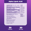 Natrol, Alpha Lipoic Acid Capsules, Antioxidant Protection Supplement, 600 Mg, 30 Count Natrol, Alpha Lipoic Acid Capsules, Antioxidant Protection Supplement, 600 Mg, 30 Count