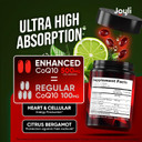 High Absorption Coq10 500Mg - Co Q 10 Supplement 120 Softgels For Heart Health & Energy Production - Enhanced Coq10 Nutritional Supplements With Antioxidant - Alternative To Coq10 400Mg Softgels