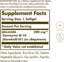 Solgar Megasorb Coq-10 200 Mg, 30 Softgels - Supports Heart & Brain Function - Coenzyme Q10 Supplement - Enhanced Absorption - Gluten Free, Dairy Free - 30 Servings