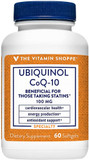 The Vitamin Shoppe Ubiquinol Coq-10 100Mg - Beneficial For Those Taking Statins  Supports Heart & Cellular Health And Healthy Energy Production, Essential Antioxidant  Once Daily (60 Softgels)60 Softgels