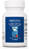 Allergy Research Group - Lutein 20 Mg - Eye And Brain Nutrient - Blue Light Protection - 60 Softgels