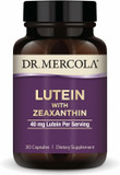 Dr. Mercola Lutein With Zeaxanthin, 30 Servings (30 Capsules), 40 Mg Lutein Per Serving, Dietary Supplement, Supports Vision Health And Cognitive Function, Non-Gmo
