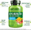 Naturelo Eye Vitamins - Areds 2 Formula Nutrients With Lutein, Zeaxanthin, Vitamin C, E, Zinc, Plus Dha - Supplement For Dry Eyes, Healthy Vision, Eye Support - 60 Vegan Capsules