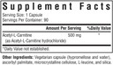 Seeking Health Acetyl-L-Carnitine, 500 Mg, Supports Energy, Healthy Fat Metabolism, Brain And Mood Support, Vegan And Vegetarian (90 Capsules)