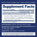 Bodyhealth Perfectamino (300 Ct) Easy To Swallow Tablets, Essential Amino Acids Supplement With Bcaas, Vegan Protein For Pre/Post Workout & Muscle Recovery With Lysine, Tryptophan, Leucine, Methionine