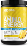 Optimum Nutrition Amino Energy Powder Plus Hydration, With Bcaa, Electrolytes, And Caffeine, Pineapple Twist, 30 Servings (Packaging May Vary)