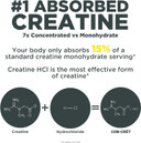 Con-Cret Creatine Hcl Powder| Supports Muscle, Cognitive, And Immune Health | Lemon Lime Flavored Creatine (64 Servings)