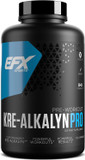 Efx Sports Kre-Alkalyn Pro | Ph Correct Creatine Monohydrate Pill Supplement | Muscle Building Pre Workout For Men & Women | 60 Servings, 120 Capsules120 Count (Pack Of 1)
