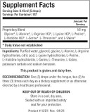 Biotics Research Amino Acid Quick Sorb Liquid Formula, Highly Absorbed, Glycine, L Alanine, L Arginine Hcl, L Lysine Hcl, L Proline, L Histidine Hcl, L Serine, L Threonine, L Valine 2 Fluid Ounces