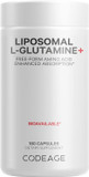 Codeage L-Glutamine 1000Mg Supplement, Free-Form Amino Acid Glutamine, Liposomal Delivery For Enhanced Absorption, 3-Month Supply, Vegan & Non-Gmo, Gut Health, Immune, Muscles Support, 180 Capsules