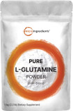 L Glutamine Powder Gut Health, 1Kg, 100% Pure, Free Form - Unflavored- Vegan Friendly, No Filler, No Additives, Supports Muscle Recovery, Post Workout | Non-Gmo & Gluten-Free