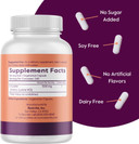 Bestvite L-Lysine 500Mg Per Capsule (240 Vegetarian Capsules) - No Stearates - No Fillers - No Flow Agents - Vegan - Non Gmo - Gluten Free - No Stearic Acid - No Dicalcium Phosphate