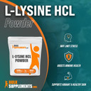 Bulksupplements.Com L-Lysine Powder - L-Lysine Hcl - Lysine Supplement - Lysine Powder - L-Lysine 1000Mg - Immune Support - 1000Mg Per Serving, 1000 Servings (1 Kilogram - 2.2 Lbs)2.2 Pound (Pack Of 1)