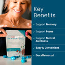 Humann Superbeets Memory & Focus Brain Supplement Chews  Mental Alertness  Clinically Studied Nootropics, Resveratrol Plus Beet Root Powder, Blueberry Pomegranate Flavor, 30 Count