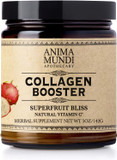 Anima Mundi Vegan Collagen Booster Powder, Berry Bliss Super-Fruit - Beauty Supplement For Skin, Hair & Nails - Collagen Support Powder For Youthful Looking And Glowing Skin - Easy Drink Mix-In (5Oz)