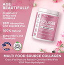 Multi Collagen Peptides Powder Supplement Types I, II, III, V, X - 5 Hydrolyzed Collagen Peptides For Skin Hair Nails Joints Triple Refined for Easy Mixing, Non-GMO Dairy Gluten-Free, Unflavored