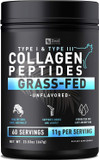 Pure Collagen Peptides Powder (11G | 60 Servings) Grass Fed Pasture-Raised Bovine Collagen Powder Hydrolyzed For Maximum Absorption ; Collagen Supplement For Joint Support, Hair & Skin