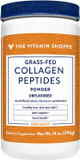 The Vitamin Shoppe Collagen Peptides Powder - Unflavored, Promotes Healthy Hair, Skin, Joint & Nails - from Grass Fed Bovine, Gluten Free Natural Peptide (14 Ounces Powder)14 Ounce Powder (Pack of 1)