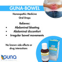 Guna Bowel Homeopathic Medicine For Constipation Abdominal Bloating, Discomfort, Irregular Bowel Movements - 1 Ounce