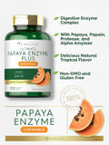 Carlyle Papaya Enzyme Chewable Tablets | Vegetarian, Non-Gmo, Gluten Free Formula | Tropical Flavor